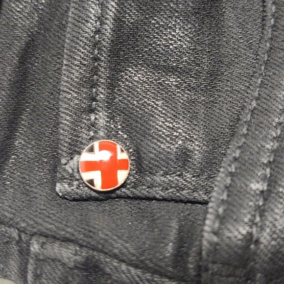 HUDSON Noa Mid-rise Straight Coated Cropped Stretch Jeans Size 31 - Picture 6 of 16